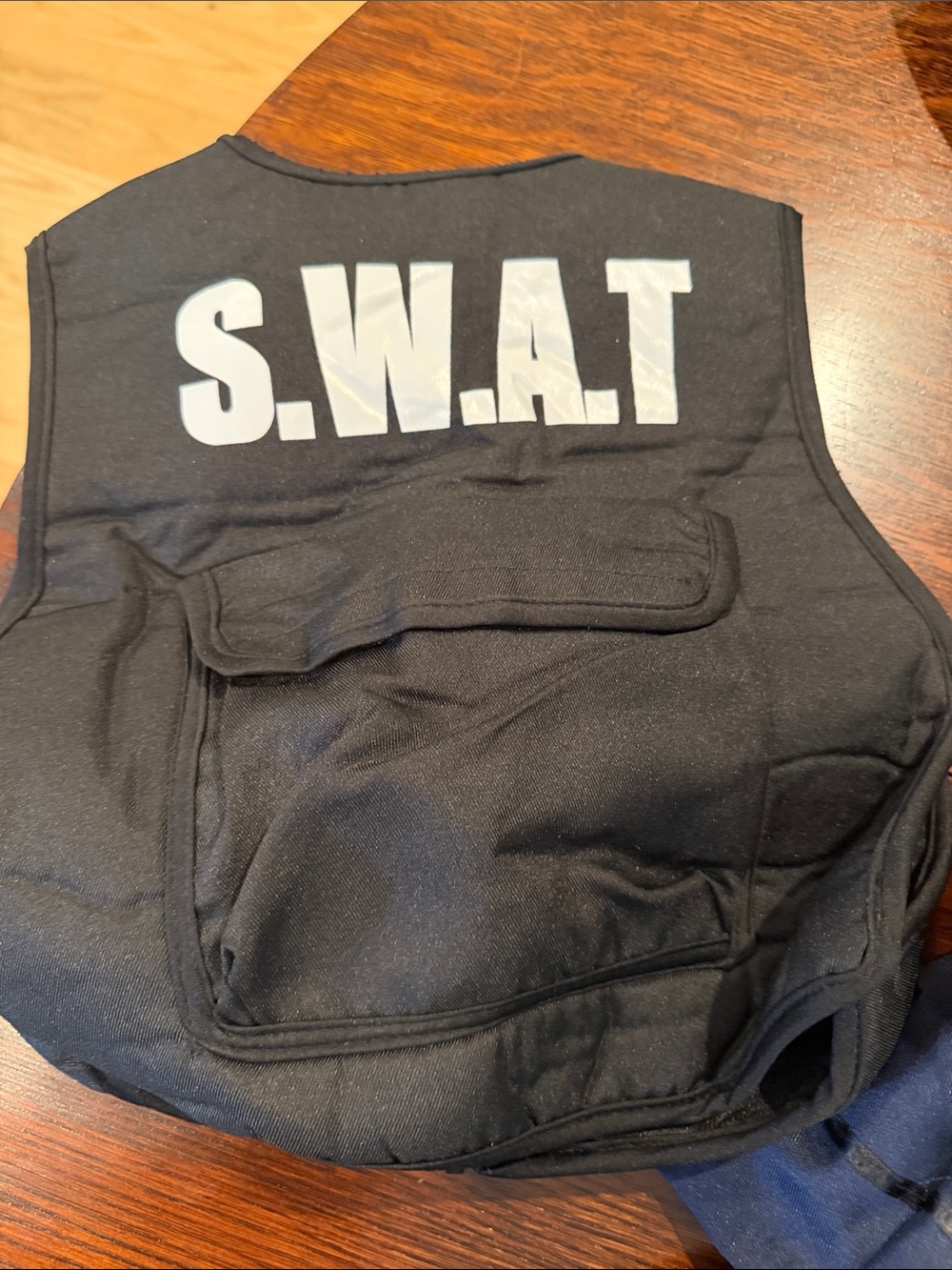 SWAT Police Navy Blue Kids Officer Role Play Costume with Tactical Vest new - Picture 6 of 12